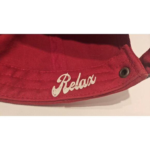 Tommy Bahama Red Relax Hat Cap Embroidered Marlin Adj Cool Operator Drink recipe - Picture 10 of 13